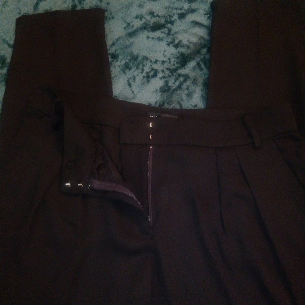 MANGO Suit Trouser Pants in Black, Sz 10 - Picture 4 of 15